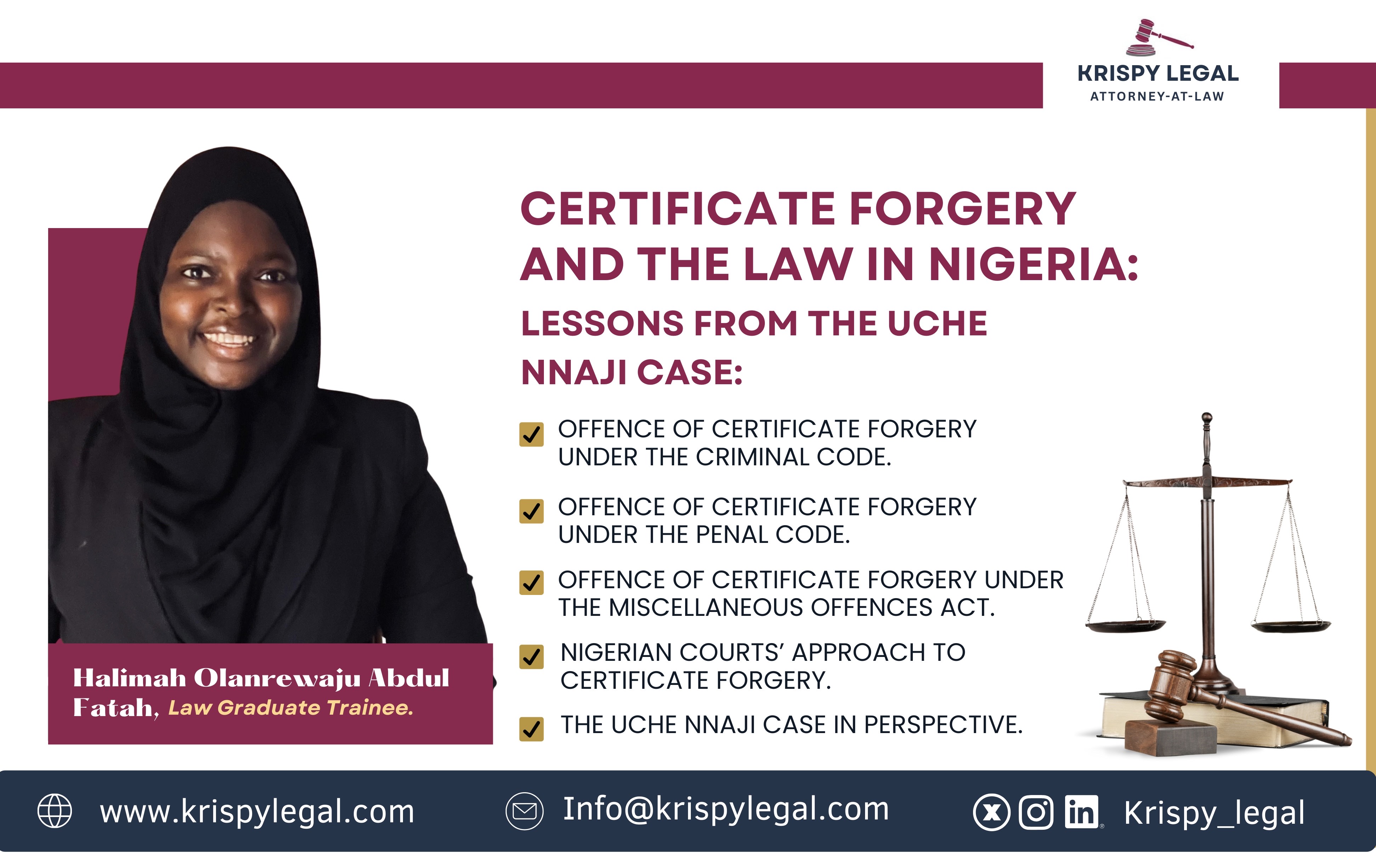 Certificate of Forgery